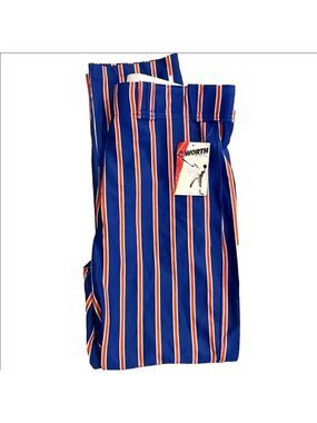 New Worth Baseball Or Softball Pants Blue Orange Red and White Pinstrips Unisex